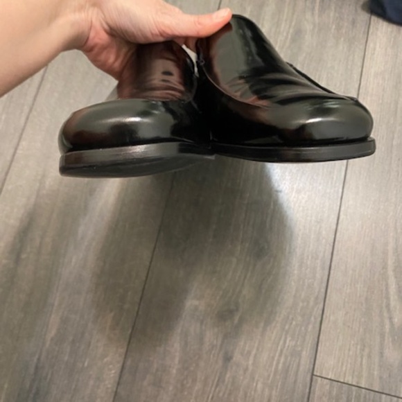 Prada Brushed Black Leather Loafers Size US 10.5 NWT - Picture 8 of 14